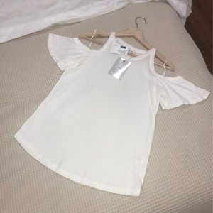 NWT A.L.C Mia Flutter Cotton Top SZXS